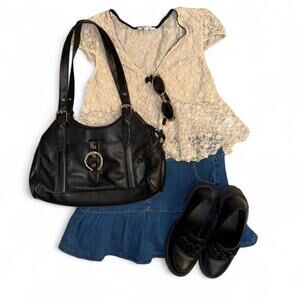 Adorable lace bow coquette femme babydoll y2k boho fairy top